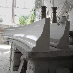white carrara marble elements