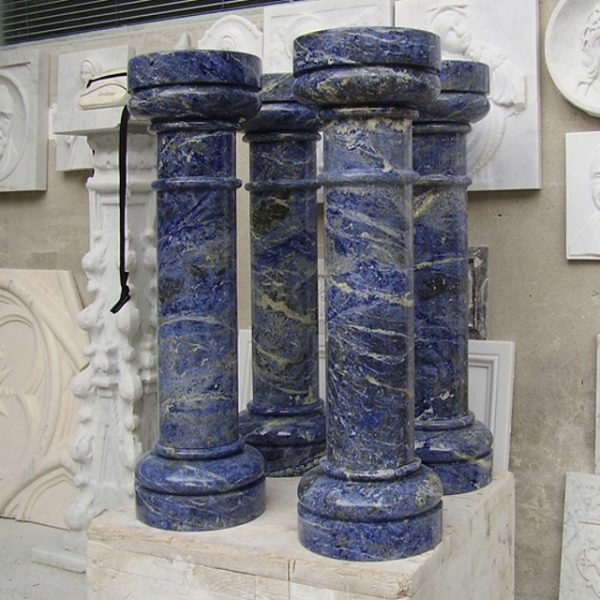 colonne marmo sodalite blu