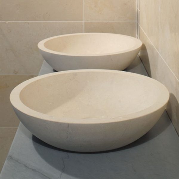 crema stone bathroom