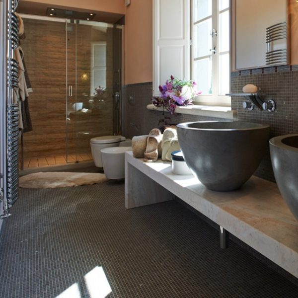 bathroom in yuna dark stone