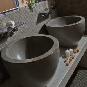 bathroom in yuna dark stone