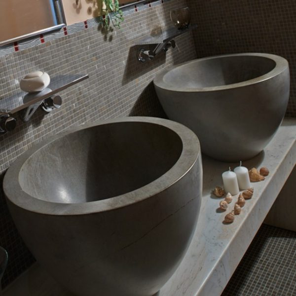 bathroom in yuna dark stone
