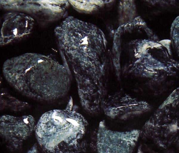 green marble pebbles