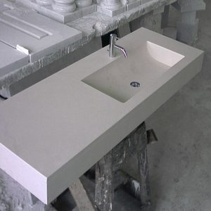 bathroom sink in brera stone