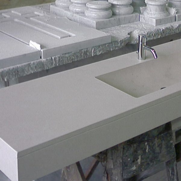 bathroom sink in brera stone