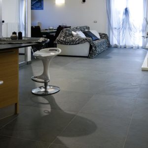 Gray ardesia stone floor