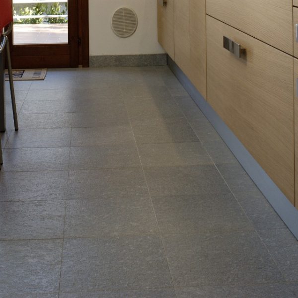 floor made of luserna stone tiles