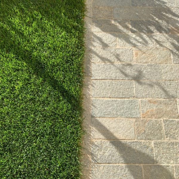 brazilian quartzite and luserna stone tiles paving