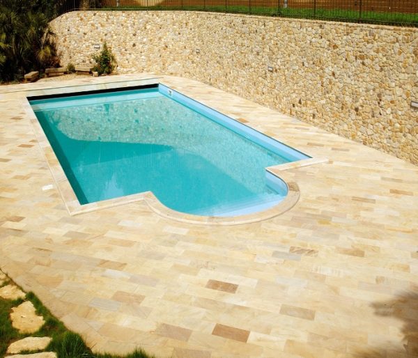 piscina piastrelle pietra quarzite brasiliana