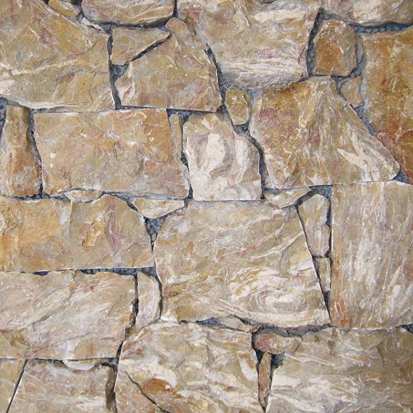 yellow lumachella stone covering sawn cut