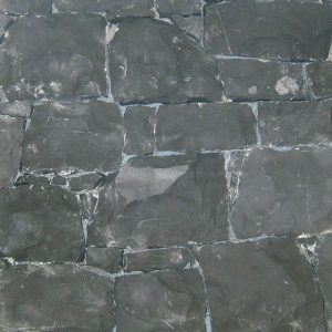 black stone covering sawn back