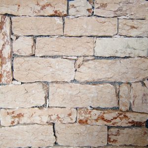 pink coral stone covering sawn back