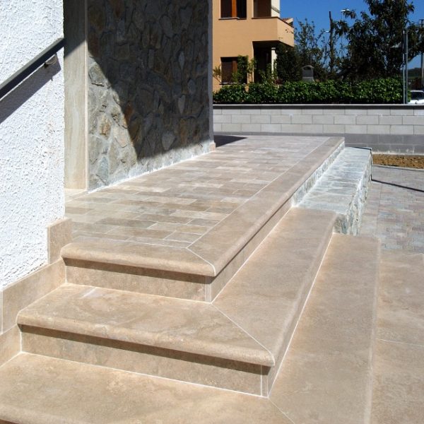 travertine stair