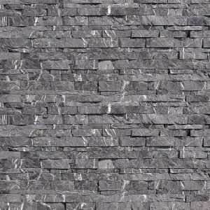 rivestimento pietra spaccatello nero marquinia